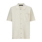 루이비통 【잔디집2】 모노그램 엠보스드 쇼트 슬리브드 니트 셔츠（세븐）