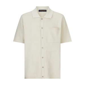 루이비통 【잔디집2】 모노그램 엠보스드 쇼트 슬리브드 니트 셔츠（세븐）