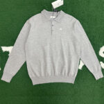 셀린느 【잔디집】 파인 코튼 폴로 스웨터（레어）