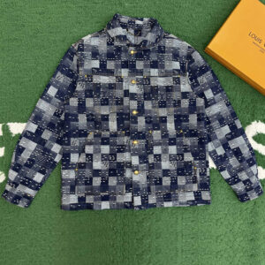 루이비통 【잔디집】 다미에 데님 워크웨어 자켓（레어） x 니고