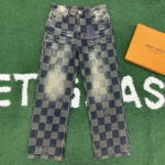 루이비통 [잔디집] 다미에 데님 워시드 팬츠 (레어)