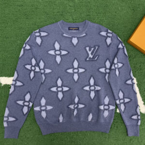 루이비통 【잔디집】 텍스처드 크루넥 코튼 스웨터（레어）