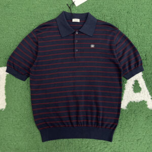 셀린느 【잔디집】 파인 코튼 트리옹프 폴로 스웨터（레어）