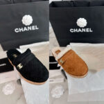 샤넬 【TJ공장】 CC로고 시어링 뮬 (터보)