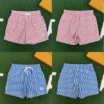 루이비통 【잔디집】 모노그램 스트라이프 스윔 숏 팬츠（레어）