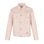 디올 【잔디집2】 x 힐튼 넬 스트라이프 코튼 데님 셔츠（세븐）