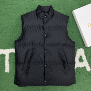 디올 【잔디집】 오블리크 퀼트 패딩 베스트（레어）