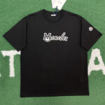 몽클레어 【잔디집】 자수 바시티 로고 코튼 티셔츠（레어）