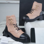 샤넬 【TJ공장】 퀼팅 레이스업 컴뱃 부츠 (터보)