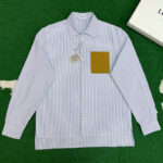 로에베 【잔디집】 아나그램 스트라이프 코튼 셔츠 (레어)