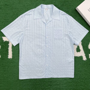 로에베 【잔디집】 아나그램 숏 슬리브 포켓 셔츠（레어）
