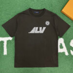 루이비통 【잔디집】 빈티지 워싱 프린트 코튼 티셔츠（레어）