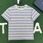 디올 [잔디집] 릴렉스 핏 스트라이프 반팔 티셔츠