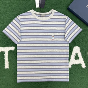 디올 [잔디집] 릴렉스 핏 스트라이프 반팔 티셔츠