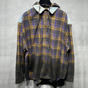 아크네 24fw 후드 버튼 업 셔츠