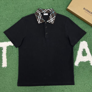 버버리 【잔디집】 폴로셔츠 체크 코튼 (레어)