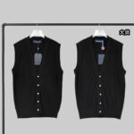 루이비통 【YD공장】 v넥 케이블 메리노 울 베스트