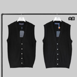 루이비통 【YD공장】 v넥 케이블 메리노 울 베스트