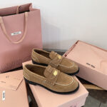 미우미우 스웨이드 페니 로퍼