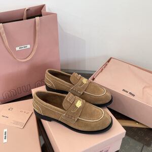 미우미우 스웨이드 페니 로퍼