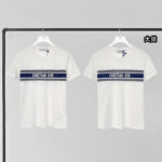 디올 [YD공장] 콘트라스트 밴드 코튼 저지 반팔 티셔츠