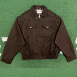 미우미우 【잔디집】 워시드 개버딘 블루종 자켓（레어）