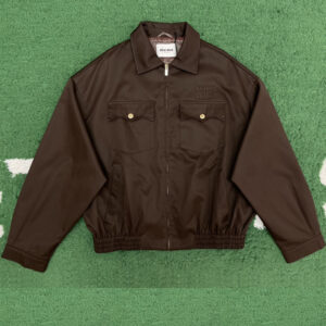 미우미우 【잔디집】 워시드 개버딘 블루종 자켓（레어）