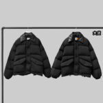 미우미우 【YD공장】 테크니컬 다운 크롭 자켓 폰지