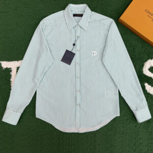루이비통 【잔디집】 모노그램 스트라이프 셔츠（레어）