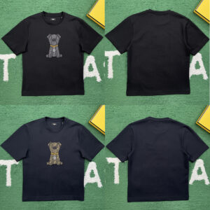 펜디 【잔디집】 FF 이토 코튼 자카드 반팔 티셔츠 （레어）