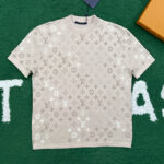 루이비통 【잔디집】 모노그램 숏 슬리브드 크루넥 반팔 티셔츠（레어）