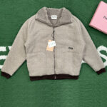 미우미우 【잔디집】 로고 플리스 봄버 자켓（레어）