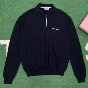 미우미우 【잔디집】 캐시미어 폴로 스웨터 니트（레어）