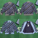 디올 【잔디집】 오블리크 블루종 자켓（레어）