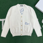 디올 【잔디집】 x 힐튼 넬 코튼 블렌드 저지 가디건（레어）