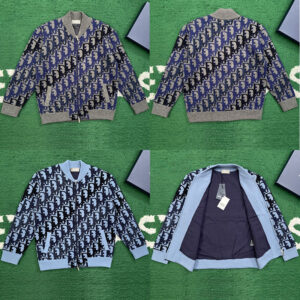 디올 【잔디집】 오블리크 블루종 자켓（레어）