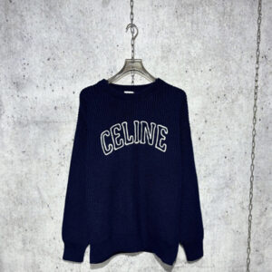 셀린느 【사슬공장】 로고 울 오버사이즈 스웨터 니트