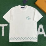 루이비통 【잔디집】 엠벨리시드 크루넥 반팔 티셔츠（레어）