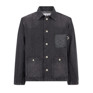 로에베 [잔디집2] 24SS 아나그램 워크 웨어 데님 자켓 (세븐)