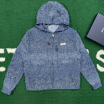 디올 【잔디집】 파리스 라벨 후드 블루종 자켓（레어）