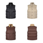 셀린느 트리옹프 로고 슬리브리스 다운 질렛 패딩 조끼