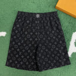 루이비통 【잔디집】 모노그램 자카드 실크 숏 팬츠（레어）
