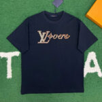 루이비통 【잔디집】 LV 러버스 엠벨리시드 숏 반팔 티셔츠（레어）