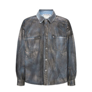 아크네 [잔디집2] 24ss 자켓 포켓 포일 코팅 데님 (세븐)