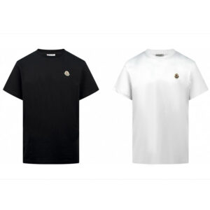 몽클레어 【잔디집2】 코튼 와펜 반팔 티셔츠（세븐）