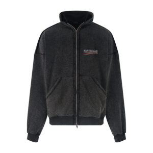 발렌시아가 【잔디집2】 폴리티컬 캠페인 인사이드 아웃 라지 핏 집업 후드 (세븐)