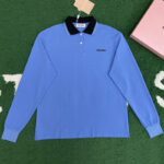 미우미우 【잔디집】 코튼 피케 폴로 셔츠（레어）