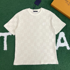 루이비통 【잔디집】 다미에 코튼 프렌치 테리 티셔츠（레어）