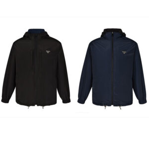 프라다 [잔디집2]  트라이앵글 로고 리버서블 후드 자켓 (세븐)