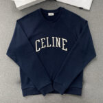 셀린느 【TJ공장】 로고 레귤러 맨투맨 스웨트셔츠 코튼 플리스 (터보)
